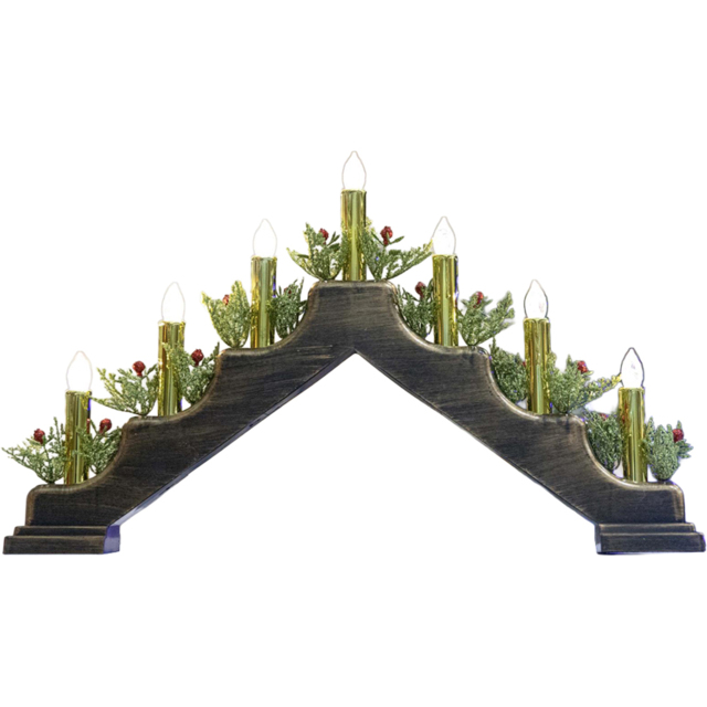 Shatchi Plastic Brass Finish Candle Bridge 30 x 50 x 6.5cm - Size: 300 x 500 x 65cm - Green - Wilko - image 1