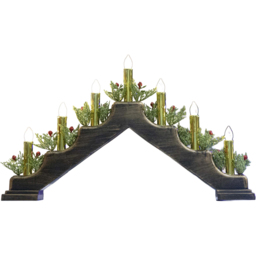 Shatchi Plastic Brass Finish Candle Bridge 30 x 50 x 6.5cm - Size: 300 x 500 x 65cm - Green - Wilko