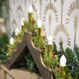 Shatchi Plastic Brass Finish Candle Bridge 30 x 50 x 6.5cm - Size: 300 x 500 x 65cm - Green - Wilko - thumbnail 4