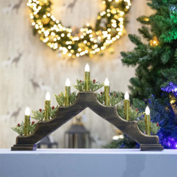 Shatchi Plastic Brass Finish Candle Bridge 30 x 50 x 6.5cm - Size: 300 x 500 x 65cm - Green - Wilko - thumbnail 3