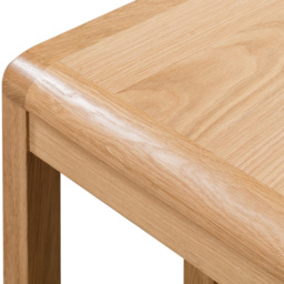 Julian Bowen Curve Oak Nest of Tables Set of 2 - Wood - Wilko - thumbnail 6