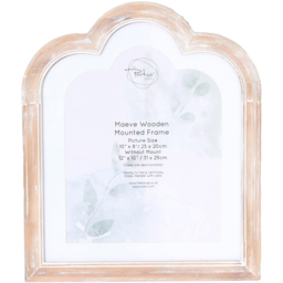 Maeve Wooden Mounted Frame Natural 10 x 8inch - The Port. Co Gallery - Wilko