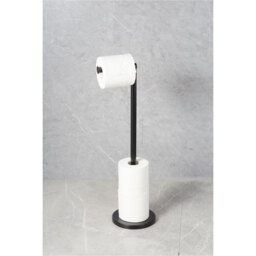 Kensington Black Rotating Toilet Roll Holder - Size: 15 x 67 x 15cm - Wilko - thumbnail 6