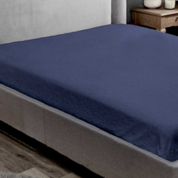 Rapport Home Teddy Single Navy Fitted Bed Sheet - Blue - Wilko - thumbnail 4