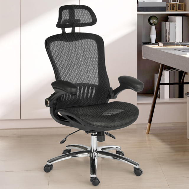 Teknik Office Harmony Mesh Desk Chair Black - Size: 101 x 49 x 50cm - Wilko - image 1
