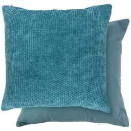 Serene Pica Duck Egg Cushion Cover - Size: 43 x 43cm - Blue - Wilko - thumbnail 1