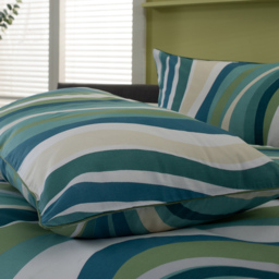 Deyongs Smith Wave King Size Green Duvet Set - Blue - Wilko - thumbnail 4