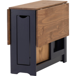 Seconique Santos 4 Seater Butterfly Dining Set Navy Blue Distressed Waxed Pine - Brown - Wilko - thumbnail 6