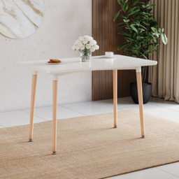 VIDA DESIGNS Batley 4 Seater White Dining Table - Wilko - thumbnail 5