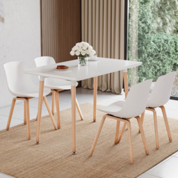 VIDA DESIGNS Batley 4 Seater White Dining Table - Wilko - thumbnail 6