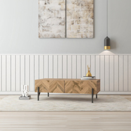 Kudl 2 Door Walton Oak Coffee Table - Brown - Wilko - thumbnail 5