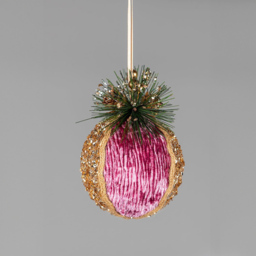 Shatchi Pink Glitter Christmas Bauble 11.5cm - Size: 1 Piece - Wilko - thumbnail 3
