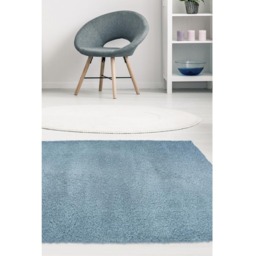 Homemaker Denim Blue Snug Plain Shaggy Rug 80 x 150cm - Wilko - thumbnail 6