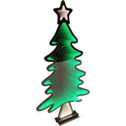 Samuel Alexander Infinity Christmas Tree Light Up Christmas Decoration 3.1ft - Size: 95 x 50 x 50cm - Green - Wilko - thumbnail 3