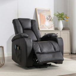 Artemis Home Hartville Brown Massage and Heat Electric Recliner Chair - Size: Single - Wilko - thumbnail 3