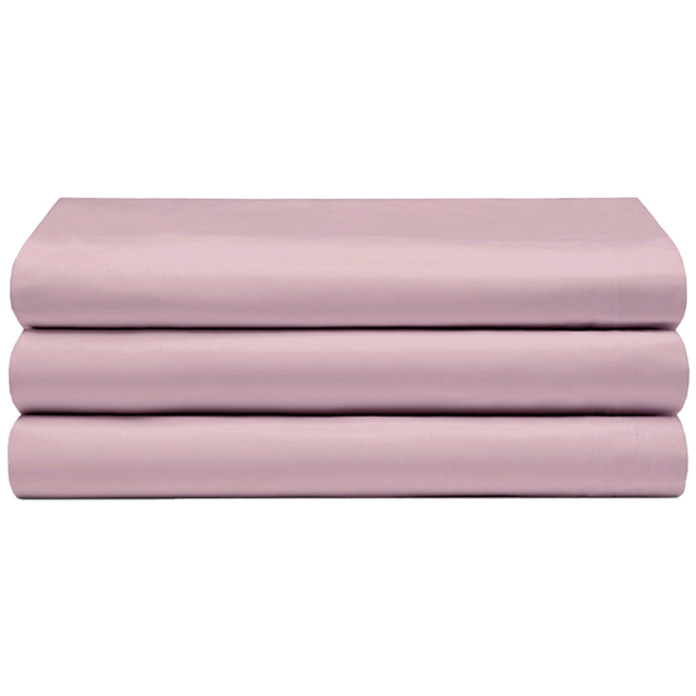Serene Single Blush Flat Bed Sheet - Pink - Wilko - image 1