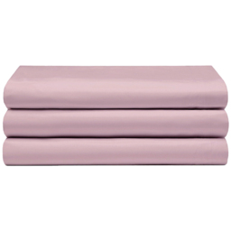 Serene Single Blush Flat Bed Sheet - Pink - Wilko