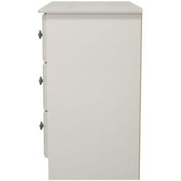 Crowndale Pembroke 3 Drawer Grey Ash Chest of Drawers Ready Assembled - Wilko - thumbnail 5