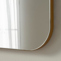 Yearn Gold Soho Curved Arch Overmantle Mirror 70 x 92cm - Wilko - thumbnail 4