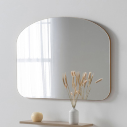 Yearn Gold Soho Curved Arch Overmantle Mirror 70 x 92cm - Wilko - thumbnail 3
