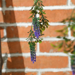 Portland Purple Lavender Flower Artificial Plants in Hanging Basket 2 Pack - Size: 26 x 30 x 30cm - Wilko - thumbnail 4
