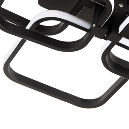 Living and Home Square LED Semi Flush Ceiling Light - Size: 16 x 73 x 58cm - Black - Wilko - thumbnail 7