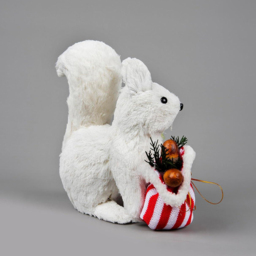 Shatchi Squirrel Decorative Figurine - Size: 22.5 x 14 x 20cm - White - Wilko - thumbnail 3