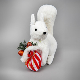 Shatchi Squirrel Decorative Figurine - Size: 22.5 x 14 x 20cm - White - Wilko - thumbnail 4