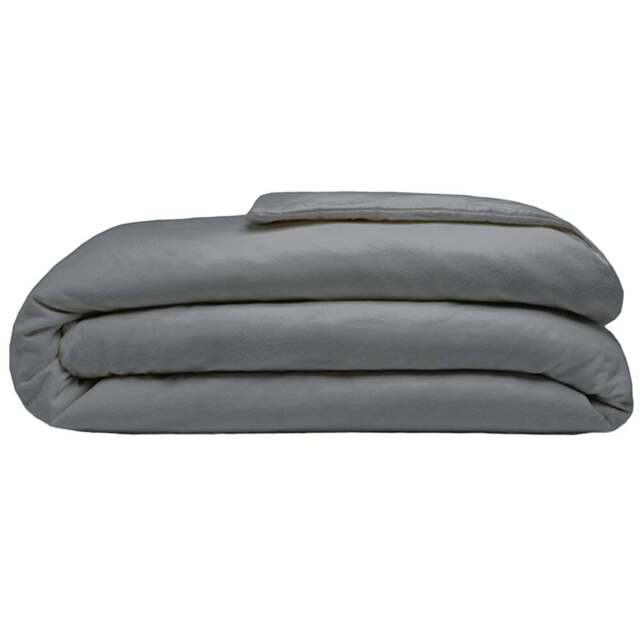 Serene King Size Charcoal Brushed Cotton Duvet Cover - Grey - Wilko - image 1