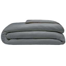 Serene King Size Charcoal Brushed Cotton Duvet Cover - Grey - Wilko