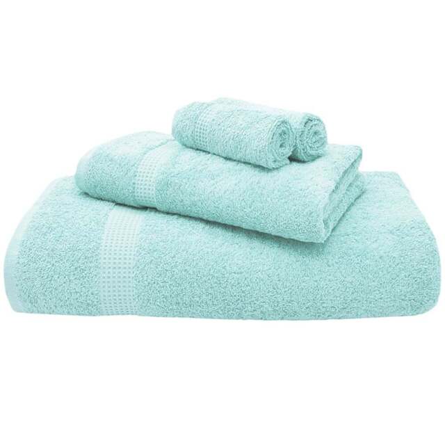 Mayfair Egyptian Cotton Seafoam Hand Towel Set of 2 - Blue - Wilko - image 1