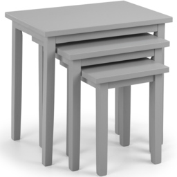 Julian Bowen Cleo Grey Nest of Tables Set of 3 - Size: 33 x 48 x 46cm - Wilko - thumbnail 3