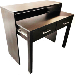 Eurotrade Regis 2 Drawer Computer Desk Black - Size: 18 x 110 x 46cm - Multi - Wilko - thumbnail 4