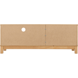 Seconique Corona Single Door Single Drawer Single Shelf Wax Pine Rattan TV Unit - Brown - Wilko - thumbnail 7
