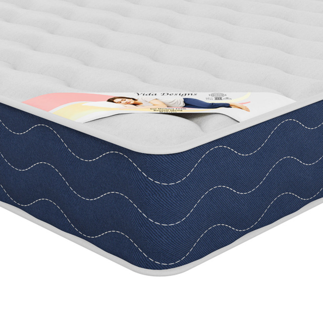 Vida Designs Single Gel Memory Foam Bonnell Spring Mattress - White - Wilko - image 1