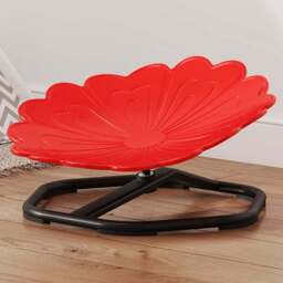 Tommy Toys Red Kids Flower Shaped Swivel Sensory Spinning Chair - Size: 29 x 50 x 54cm - Wilko - thumbnail 1
