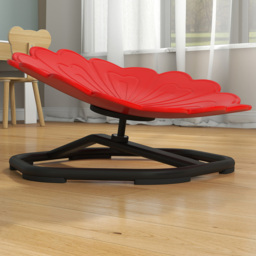 Tommy Toys Red Kids Flower Shaped Swivel Sensory Spinning Chair - Size: 29 x 50 x 54cm - Wilko - thumbnail 5