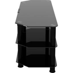 AVF Classic 3 Shelf Black Glass Corner TV Stand - AVF Group Ltd - Wilko - thumbnail 5
