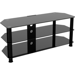 AVF Classic 3 Shelf Black Glass Corner TV Stand - AVF Group Ltd - Wilko - thumbnail 3