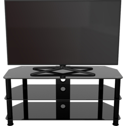 AVF Classic 3 Shelf Black Glass Corner TV Stand - AVF Group Ltd - Wilko - thumbnail 7