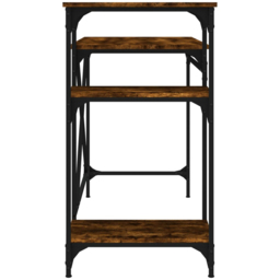vidaXL 3 Shelf Industrial Style Computer Desk Brown - Size: 90 x 105 x 50cm - Wilko - thumbnail 6