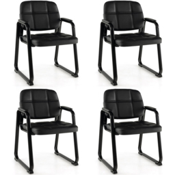 Costway Set of 4 Black Office Chair - Wilko - thumbnail 3