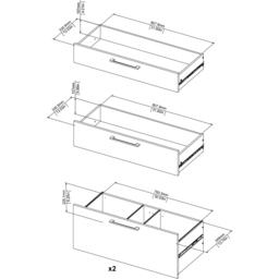 Florence 4 Drawer 2 Shelf Oak Bookcase - Wood - Furniture to Go - Wilko - thumbnail 7