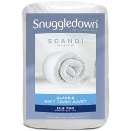 Snuggledown Single White Scandinavian Hollowfibre Duvet  13.5 Tog - Wilko