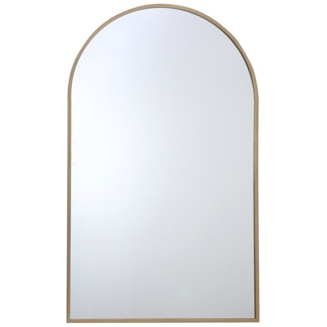 Gold Wide Metal Arch Mirror 180 x 110cm - The Port. Co Gallery - Wilko - image 1
