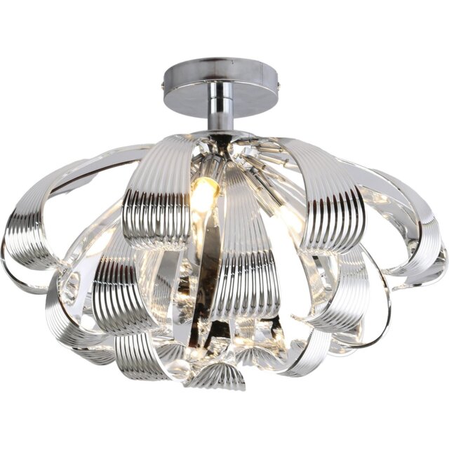 Milan Ceiling Fitting Chrome - Wilko - image 1