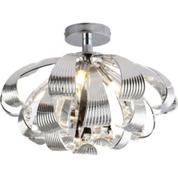 Milan Ceiling Fitting Chrome - Wilko - thumbnail 1