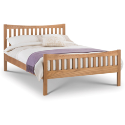 Julian Bowen Bergamo King Size White Oak Bed - Wood - Wilko - thumbnail 4