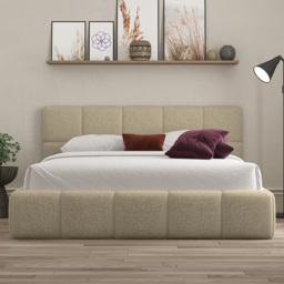 DS Living Ovella Super King Size Latte Cubed Ottoman Bed - Brown - Wilko - thumbnail 3