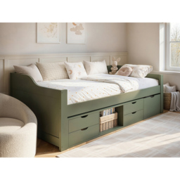 Flair Blair Single Green Storage Low Sleeper Bed - Wilko - thumbnail 5